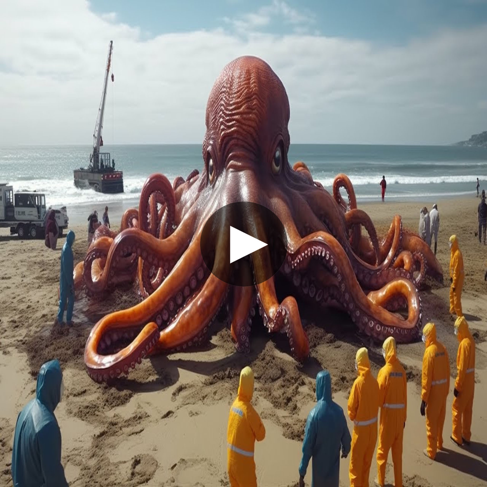 "Scientific Amazement Massive 26FootLong, 9000Pound Giant Squid