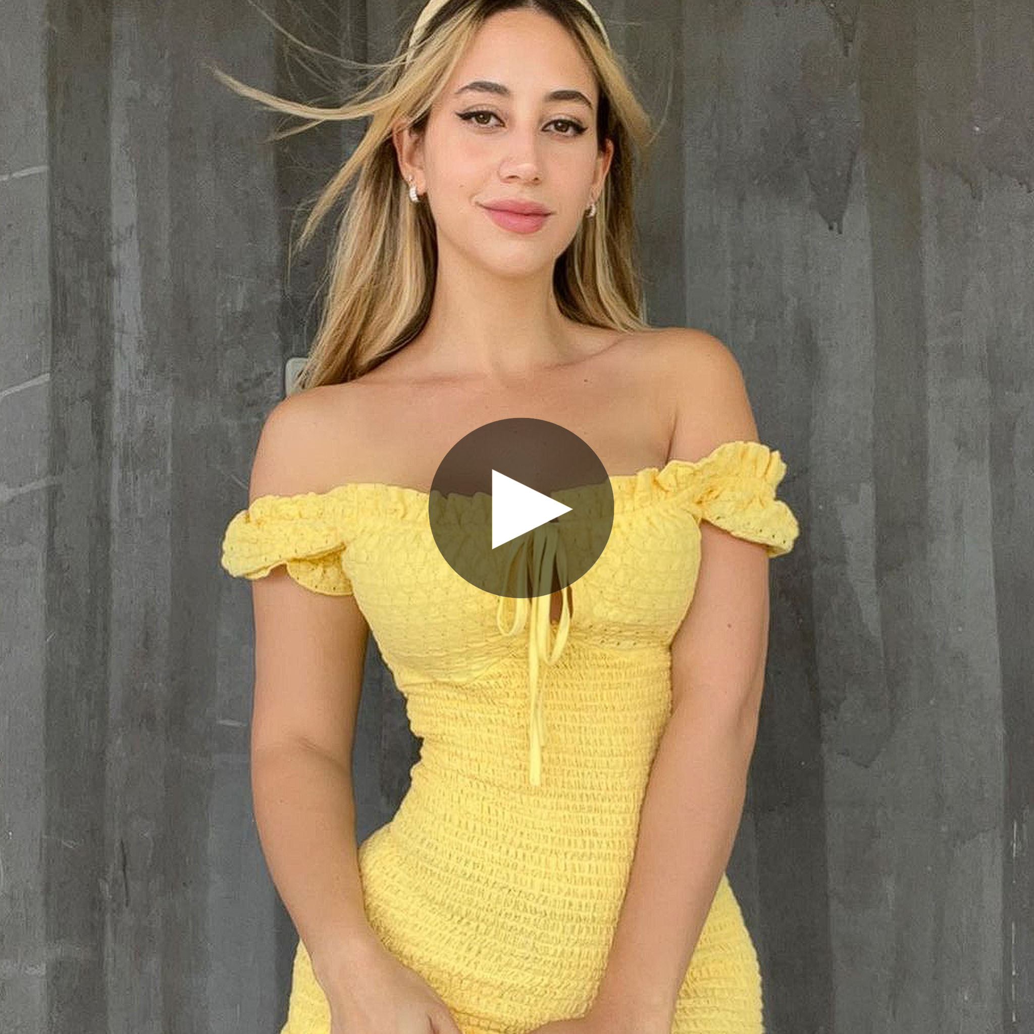 Mariam Olivera Radiates Sunshine Vibes in a Vibrant Yellow Dress. - The ...